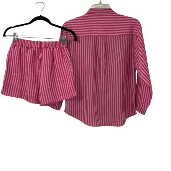 Jessica Simpson Pink Stripe Shorts Set(Size XL 12) - Picture 5 of 7